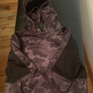 Boys black camouflage hoodie. Size 14/16
